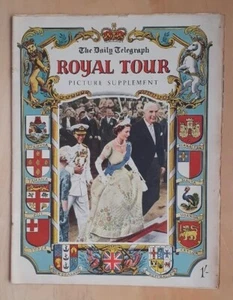 Daily Telegraph 1953 - 1954 Royal Tour Queen Elizabeth + Prince Philip - Picture 1 of 1