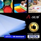 Waterproof Inkjet Film for Screen Printing 8.5x11 100 Sheets Silk Transparency