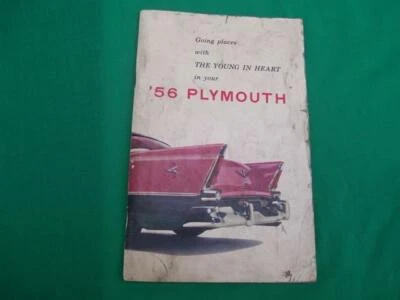 Guía original del propietario de Plymouth 1956 Savoy, Plaza, Belvedere Foto 1 de 4