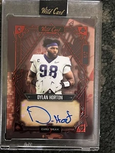 Dylan Horton 2023 Wild Card Draw 5 Encased Auto 1/2 RC Texans - Picture 1 of 3