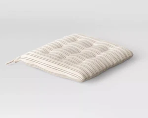 Wholesale Lot of 6 Threshold Cotton Striped Chair PadIndoor Seat Cushion 14"x13" - Picture 1 of 2