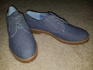 NEW GH Bass EMMA Denim Chambray Oxford Shoes Womens 7.5M US 2015 0287-2141-416 - Picture 1 of 10