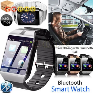 Teléfono Reloj Inteligente Bluetooth DZ09 + Ranura SIM Cámara Para Samsung Android HTC Track - Imagen 1 de 15