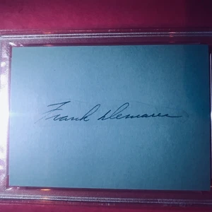 Frank Demaree Signed Index Card - Picture 1 of 8