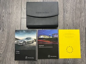 MERCEDES C CLASS W205 SALOON OWNERS USER MANUAL HANDBOOK & WALLET 2014-2018 E D - Picture 1 of 4