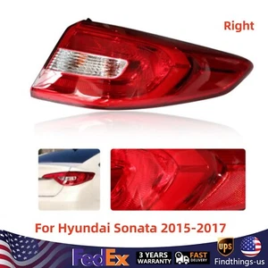 For Hyundai Sonata 2015-2017 Right Side Tail Light Outer Rear Lamp Tail Lamp - Foto 1 di 17
