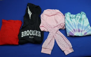 Girls Clothing Lot with Four Size Youth Medium Long Sleeve Shirts Various Styles - Picture 1 of 5