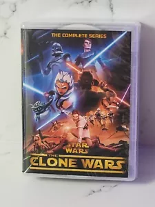 Star Wars: The Clone Wars The Complete Series Seasons 1-7 (DVD 25-Disc Box Set) - Imagen 1 de 2