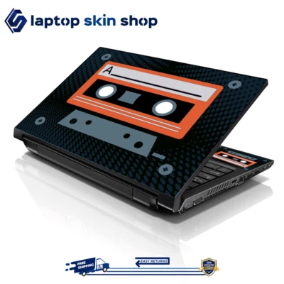 Laptop Skin Sticker Decal Cover for Notebook Apple Asus Cassette Design 13-16 in - Image 1 of 4