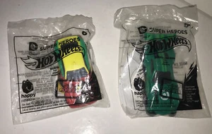 McDonald’s Happy Meal toys - 2-Superhero Hotwheels (2016) Unopened Packages - Picture 1 of 6