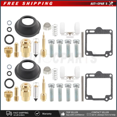 2X Carburetor Repair Rebuild Kit for Yamaha virago XV750 1988-1997 XV1100 88-99 - Image 1 of 4