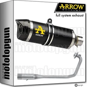 full system exhaust open black c thunder arrow for suzuki gsx-r 125 2017 17 - Picture 1 of 3