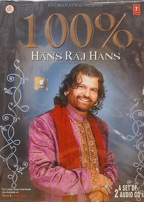 100 % Hans Raj Hans - Indian Punjabi Songs CD (Set Of 2, 30 Songs) - Image 1 of 2
