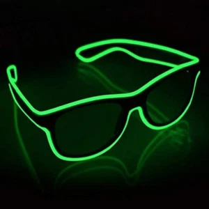 Wireless LED Light up Glasses Glow in the Dark Neon Rave Glasses for Rave Party, - Picture 1 of 12