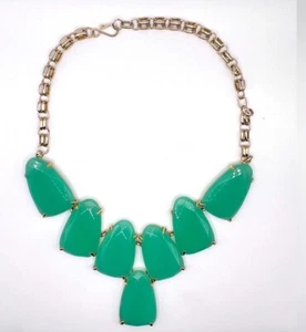Kendra Scott Green Chalcedony Harlow Statement Necklace - Picture 1 of 2