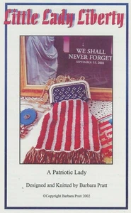 Barbara Pratt 911 Patriotic Beaded Knit Purse Little Lady Liberty Pattern NEW - Picture 1 of 2
