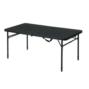 4ft Fold-in-Half Trestle Table Heavy Duty Picnic Garden Table Height Adjustable - Picture 1 of 10