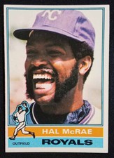 1976 Topps #72 Hal McRae Kansas City Royals NR-MINT (small surface dent)