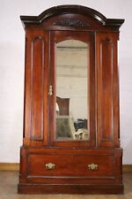Antique Victorian single mirror door wardrobe