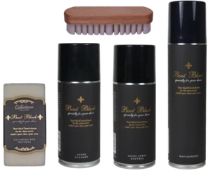 Rauleder PFLEGE SET für Wildleder, Velours, Nubuk, High-End Schuhpflege Japan - Bild 1 von 9