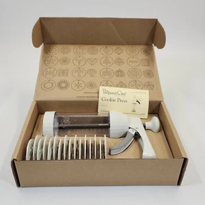 Pampered Chef Cookie Press Complete Disc Set 1525 Vintage Retired 16 Spritz - Picture 1 of 6