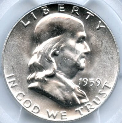 1959 Franklin Half Dollar, PCGS MS65 - Image 1 of 3