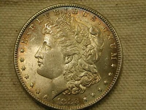 1883 U.S Morgan Silver Dollar Choice Uncirculated - Picture 1 of 5