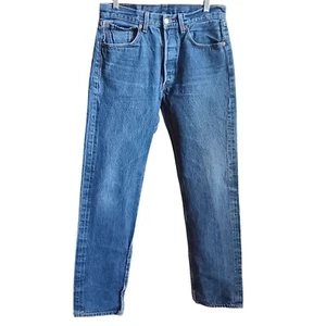Jeans de mezclilla 32x25 Fit Levis 501 Vintage Y2K Buttonfly Perfect Fade etiqueta 32x36 - Imagen 1 de 7