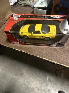 MotorMax Maßstab 1:18 1997 Acura NSX Die Cast Modell GELB **Neu in Box** - Bild 1 von 10