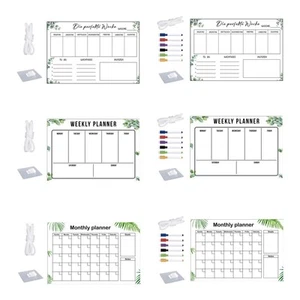 Acrylic Dry Erase Board Planner Board Presentation Board Portable Weekly - Picture 1 of 23
