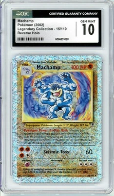 Pokemon Machamp #15 Legendary Reverse CGC 10 Gem Mint - Image 1 of 2