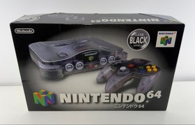 Nintendo 64 Clear Black Console 64DD Launch Model Boxed Japan N64
