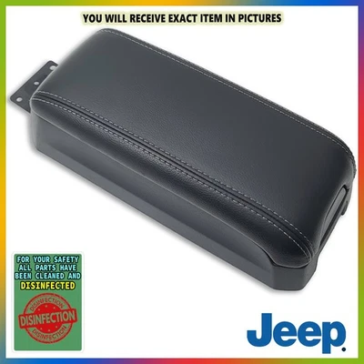 Jeep Patriot 2009-2017 consola central reposabrazos tapa compartimento de almacenamiento OEM NEGRO Foto 1 de 4