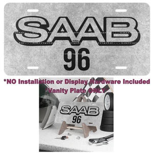 DigiRods Saab 96 Car Vintage Model Logo Vanity Aluminum Car License Plate - Picture 1 of 2