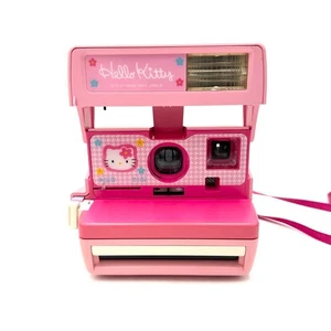 Hello Kitty Polaroid 600 Instant Film Camera Limited Sanrio JAPAN USED - Picture 1 of 9