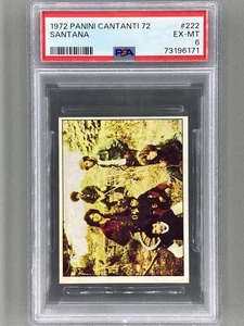 1972 Panini #222 Santana Cantanti 72 PSA 6 - Pop 5 (Music) - Bild 1 von 2