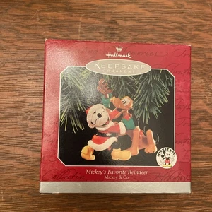 Decorazione Hallmark Keepsake - Renna preferita di Topolino Disney Topolino & Co - Foto 1 di 2