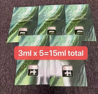 Authentic! La Mer The Night Recovery Concentrate, 3ml x 5=15ml, $195 Value,Fresh - image 1 of 2