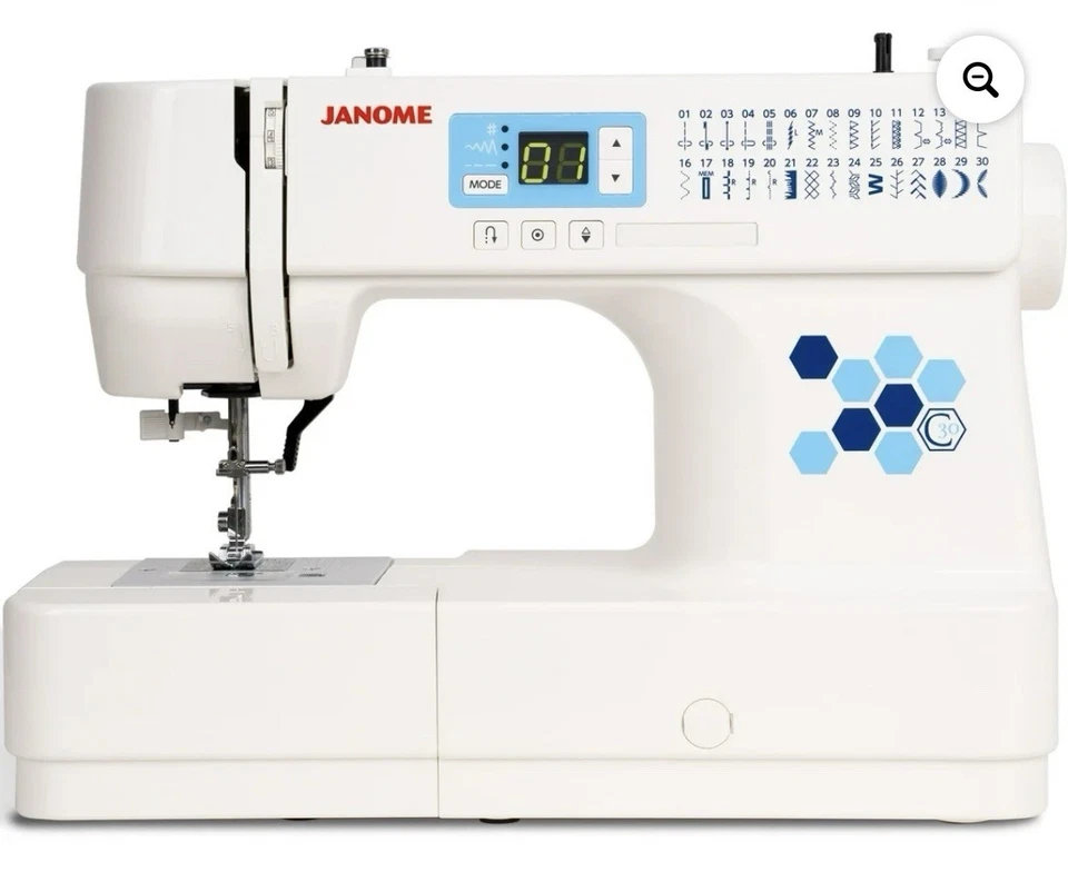 BRAND NEW IN BOX JANOME C30 Computerized Sewing Machine urNew Crafting Sidekick - Image 1 of 4