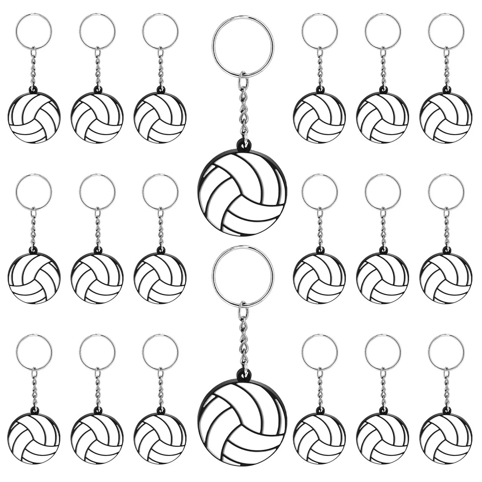 20 Pack Volleyball Keychains Sports Ball Keychains Volleyball Team Gifts Cute Ke - Image 1 of 4