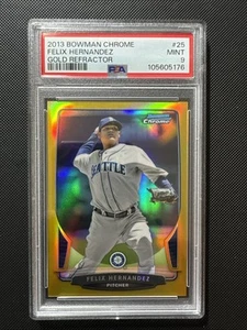 Felix Hernandez Gold Refractor #25 2013 Bowman. PSA 9!  ⚾️#/50 - Picture 1 of 2