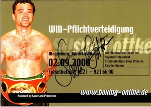 Original Autogramm Sven Ottke Boxen /// Autogramm Autograph signiert sign 336169 - Picture 1 of 3