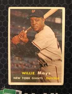 ⚾ 1957 Topps Baseball #10 - Willie Mays - New York Giants ⚾ - Bild 1 von 9