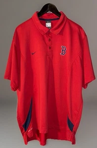 Performance Apparel Poloshirt Rot Boston Red Sox Herren 2XL Nike FitDry - Bild 1 von 7