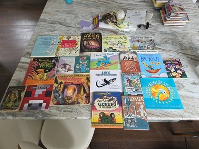 Random Lot of 20 - Books for Children's/ Kids/ Toddler Babies/Preschool/Daycare - Imagem 1 de 4