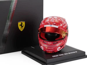 1:5 Helmet -- Carlos Sainz - 2024 Mexico GP Winner -- Ferrari -- Looksmart F1 - Picture 1 of 6