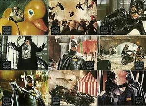 BATMAN RETURNS - STADIUM CLUB - FULL SET OF 100 - TIM BURTON - DANNY DeVITO - Picture 1 of 12