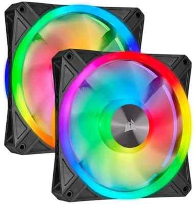 Set of two Corsair fans 140x140 mm +Hub CO-9050100-WW (W) - Bild 1 von 4