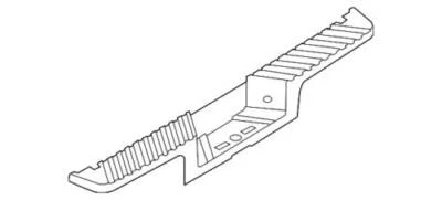Almohadilla de parachoques trasera genuina Ford 2013-2016 F-350 Super Duty XLT DC3Z-17B807-BA Foto 1 de 2