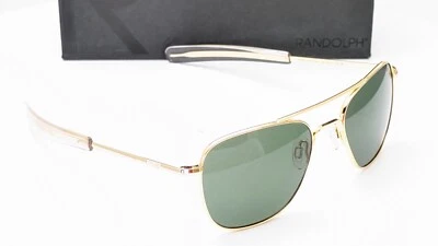 Gafas de sol Randolph AF059 Pilot oro 23K polarizadas gris americano para hombre 55 mm Foto 1 de 4